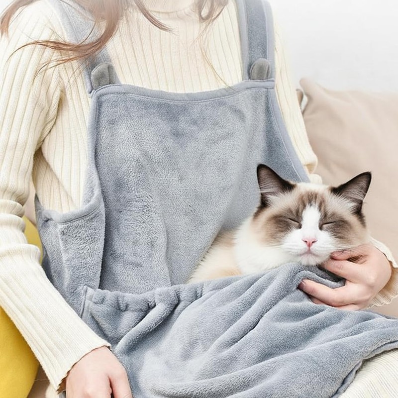 Cat Apron Carrier, Pet Sleeping Bag, Kitten Hands-Free Soft-Sided Carrier