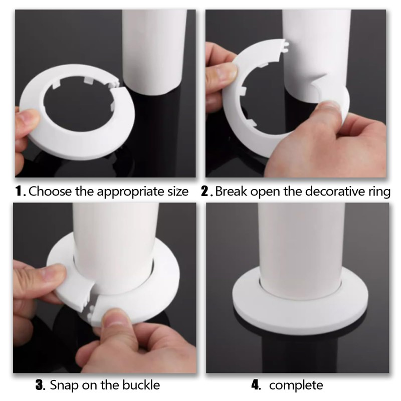 DALAETUS Pack of 20 Pipe Cover Kit, Heating Pipe Rosette,