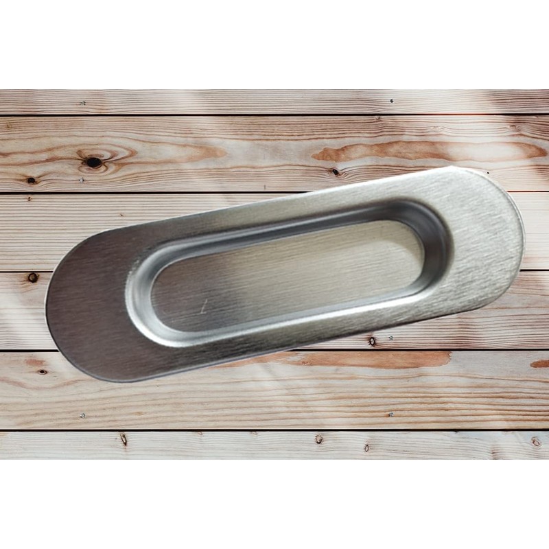 Universal Hardware Oval Pull Finger Recessed Door Handle Recessed Flush