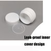 6 PCS White Plastic Cosmetic Jars Containers Bottles with Inner