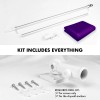 UD_G128 Combo Pack: 5 Ft Tangle Free Aluminum Spinning Flagpole