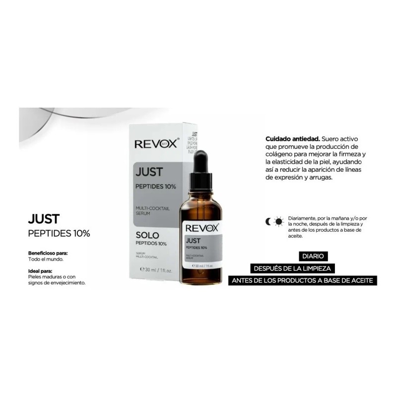 Revox B77 Suero Facial · Péptidos 10% · Anti-edad Y