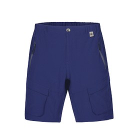 Mapamyumco - Pantalones cortos de secado rápido para hombre, pantalones cortos de senderismo ligeros con bolsillos con cierre, adecuados para senderismo, A1 azul marino, M