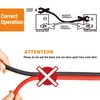 NOONE 2 Gauge Jumper Cable Heavy Duty Car Battery Clamps,