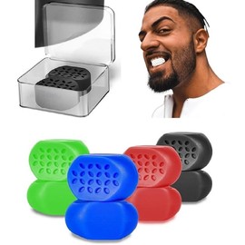 【2025 Best Gifts】Jaw Exerciser for Men Women, 3 Resistance Levels, Silicone Jawline Exerciser, Jaw Trainer Strengthener, Jawline Shaper Skincare Comfort Valentine Gift - Color: 2 Pack Black (Style 1)