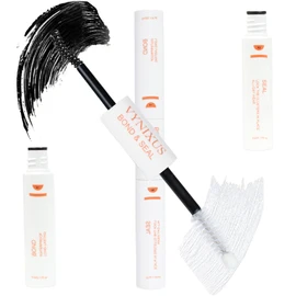 Lash Bond and Seal Eyelash Glue Waterproof Lash Cluster Glue Black Lash Glue VYNIXUS 2-IN-1 Eyelash Bond and Seal Cluster Lash Glue Long Lasting 72H+ DIY at Home