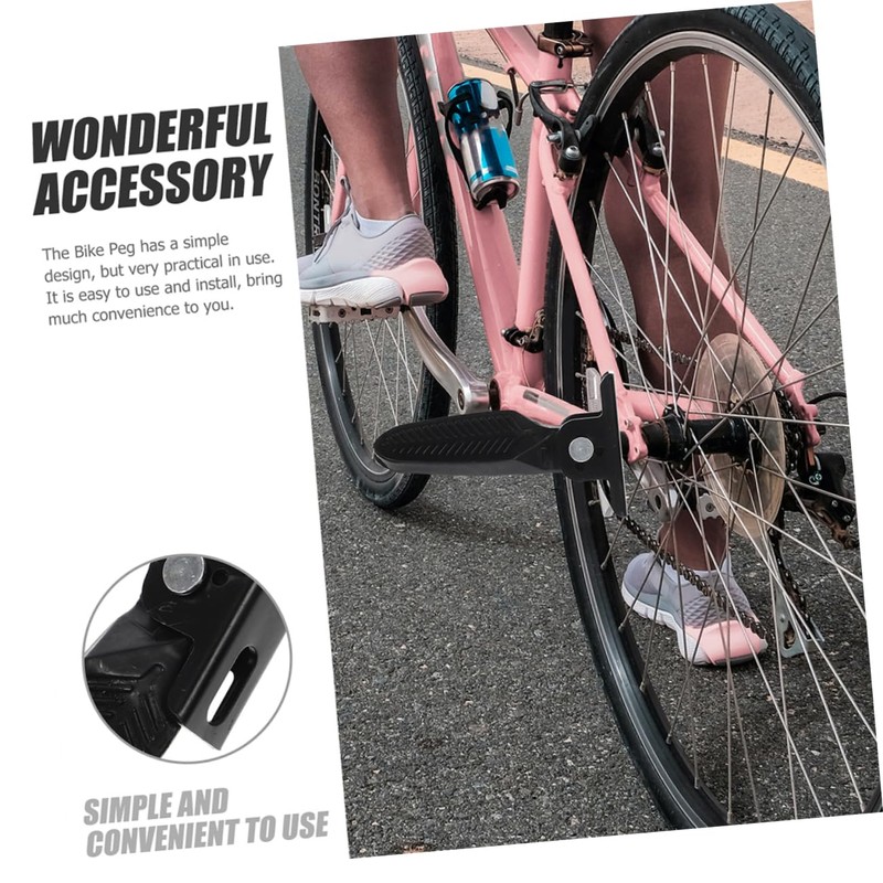 Kisangel 2 Pairs Slip Electric Bike Pedals Durable Folding Design