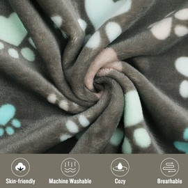 luciphia Dog Blanket, Cat Blanket, Washable, 1 x Pack of 3 Blankets for Small/Medium Dogs and Cats, Cuddly Blanket, Fluffy, Soft, Warm Fleece Pet Blanket for Travel, Sofa, 60 x 40 cm