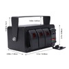 3 Gang Rocker Switch Panel, Waterproof Toggle Switch, Marine Boat