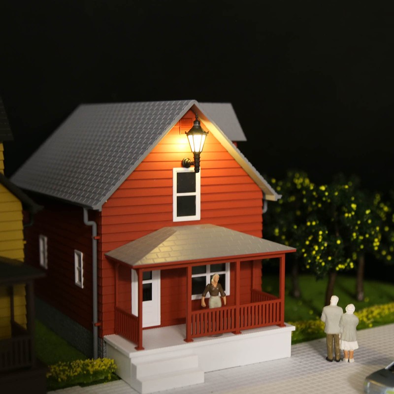 Evemodel LBD01 5pcs Model Railway 1:25 Outdoor Lamp Lattern Wall