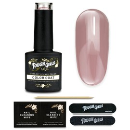 TOUGH GIRLS | Gel Nail Polish | Includes Soak-off UV Gel Color, Buffer, File, Cuticle Stick & Nail Wipes (Dusty Rose)