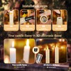 6 Pcs Flameless Taper Candles, Battery Taper Candles Flickering Flame