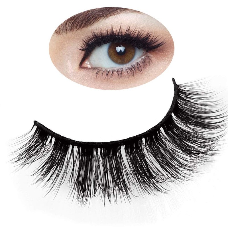 DAODER Lashes False Eyelashes Long Dramatic Mink Lashes 15mm Thick