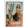 Donaly American Beauty Tin Signs, Set of 5, Wall Plates,