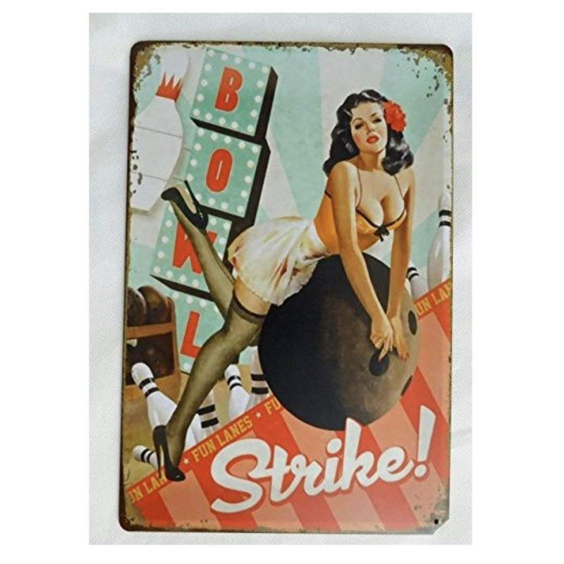 Donaly American Beauty Tin Signs, Set of 5, Wall Plates,