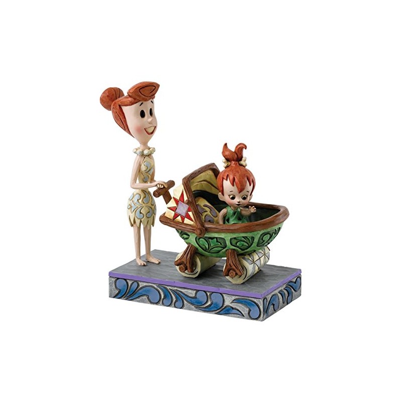 The Flintstones by Jim Shore Bedrock Buggy Wilma with Pebbles