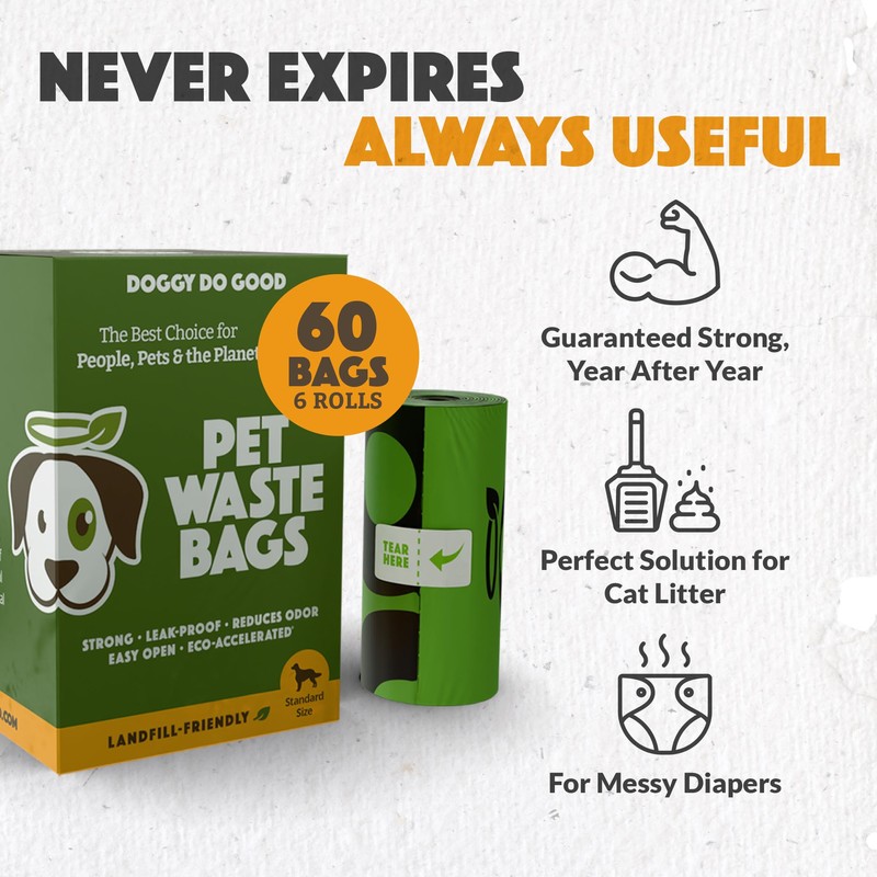 Doggy Do Good Landfill-Friendly Poop Bags | Dog Waste Bags