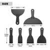 6 Pack Putty Scrapers Set,Flexible Plastic Paint Scraper Tool for