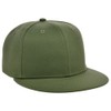 Lids Blank Full Court w/Colored Under Visor Fitted Cap Olive/Camo