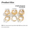 Chunky Gold Ring Set for Women – Stackable Statement Thumb