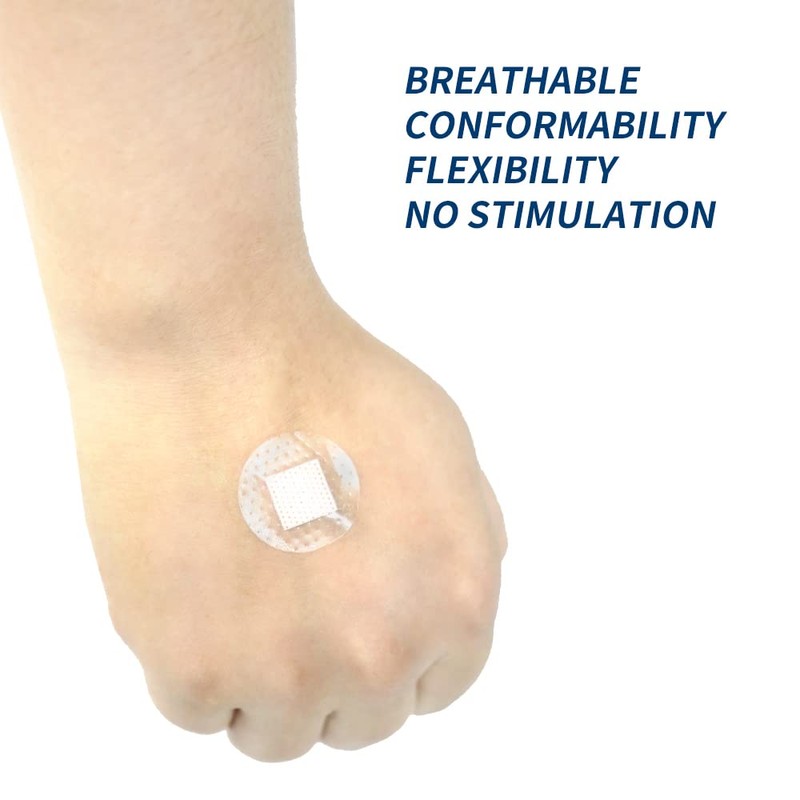 150pcs Clear Round Spot Bandages PE Waterproof Circle Adhesive Bandages,