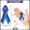 DECYOOL 150 Pcs Suicide Prevention Awareness Ribbons with Safety Pins