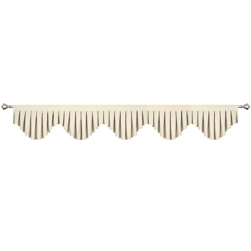 OYRING Energy Efficient Rod Pocket Curtain Valance,Blackout valances for Windows,for