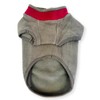 Extra Thick Stretch Fleece Dog Jumper Coat (X-Large, Dark Pink/Grey)