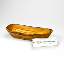 Olive wood bowl, baguette bowl, oblong in natural cut from 20 cm, 30cm
