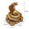 Fengshuibringluck Chinese Zodiac Snake Resin Statue Fortune and Luck Amulet