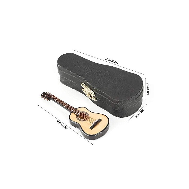 Hilitand Miniature Guitar for Guitar. Mini Musical Ornaments Handmade Home