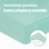 Julius Zöllner Lenzuolo con angoli elasticizzati in jersey per lettino,