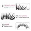 XQMMGO False Eyelashes, 40D, Individual Eyelashes, D Curl, False, 8-16