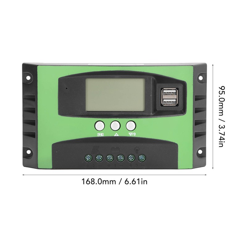Solar Charge Controller LCD Display Photovoltaic Solar Panel Intelligent Regulator
