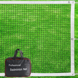 Badminton Net Professional, Badminton Net for Backyard, Portable Badminton Net with Bag, Volleyball Badminton Net Outdoor, Badminton Net Replacement for Beach Schoolyard Competition, Size 20FT X 2.5FT