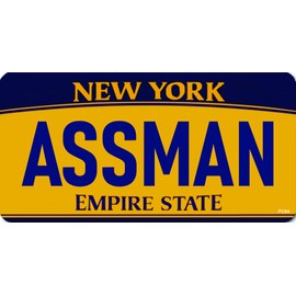 Gear Tatz - Assman - TV Show Tribute, Funny - Car Magnet - 3.25 x 6.5 inches - Professionally Made in The USA (Magnetic, X5)