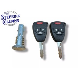 PSC 08-14 Avenger Caliber Ignition Lock Cylinder With 2 Remote Keys New 5179511AA