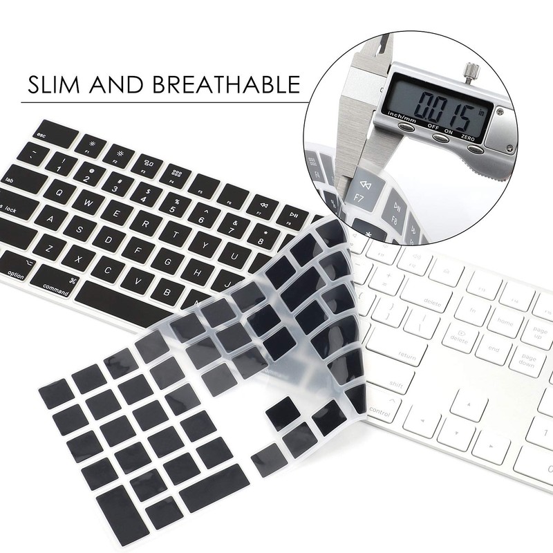 Allinside Black Cover for Apple iMac Magic Keyboard with Numeric