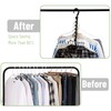 Mr. Pen- Space Saving Hangers for Clothes, 12 pcs, Black,