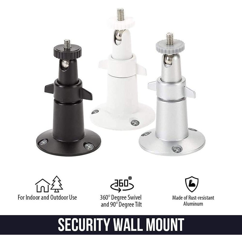 2 Pack Camera Bracket Adjustable Security Metal Wall Mount Compatible