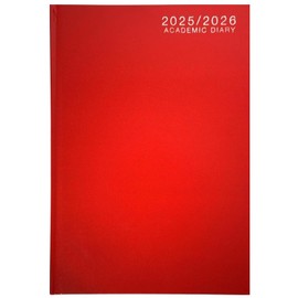 2025-2026 A5 Week TO View Mid Year Academic Diary Student Teacher Planner (Redd)