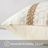 Sungeek Boho Lumbar Cushion Cover 30x50cm, Cotton & Burlap Textured
