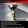 SOEOSSUM Ultra Durable Spray Gun Adapter #S40, Silver,26135 PPS 2.0