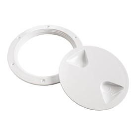 New Marine Inspektionsdeckel rund Weiß Ø 125/172 mm