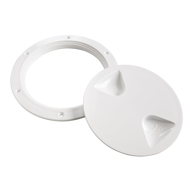 New Marine Inspektionsdeckel rund Weiß Ø 125/172 mm