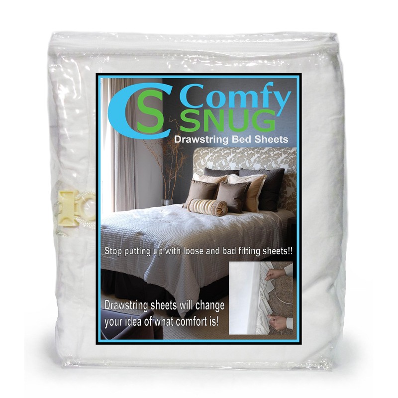 Comfy-Snug Queen Cream Bed Sheet Set - Microfiber - Latex