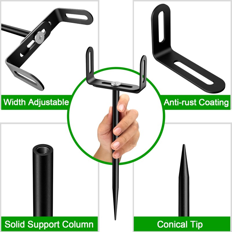 Downspout Bracket,Heavy Duty Size-Adjustable Storm-Proof Downpipe Bracket with Rust-Resistant Coating-Solid