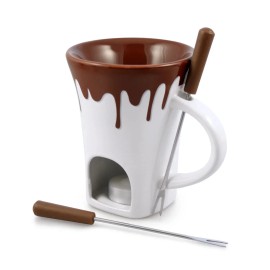Swissmar Chocolate Fondue Mug and Fork Set- two sets