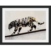 Banksy Tiger - Framed & Mounted - 40x30cm - Black