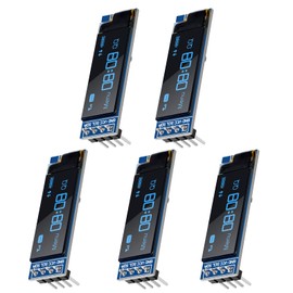 5pcs 0.91" OLED Display Module IIC I2C QIQIAZI IIC I2C Serial OLED Display 128x32 3.3V/5V for Arduino Blue